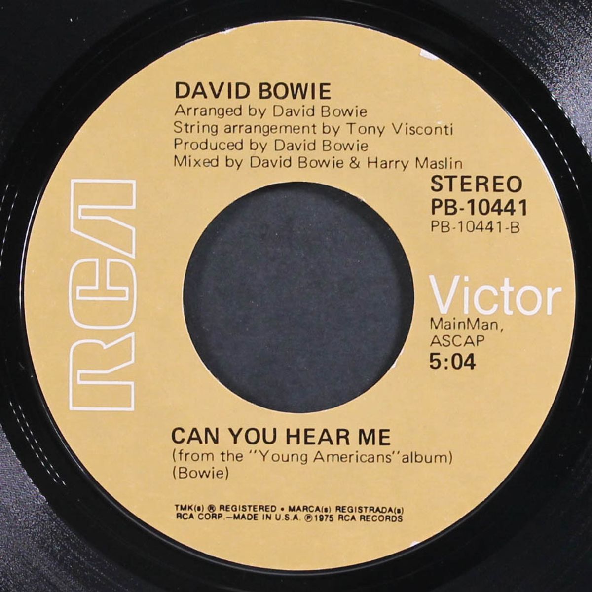 golden years / can you hear me by DAVID BOWIE