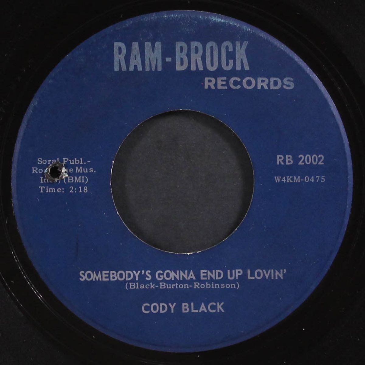 going, going, gone / somebody's gonna end up lovin' by CODY BLACK