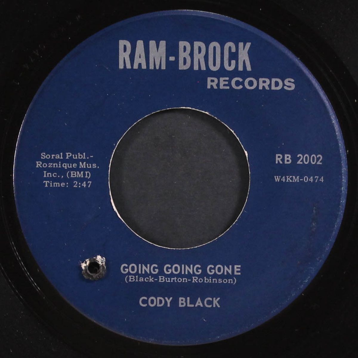 going, going, gone / somebody's gonna end up lovin' by CODY BLACK