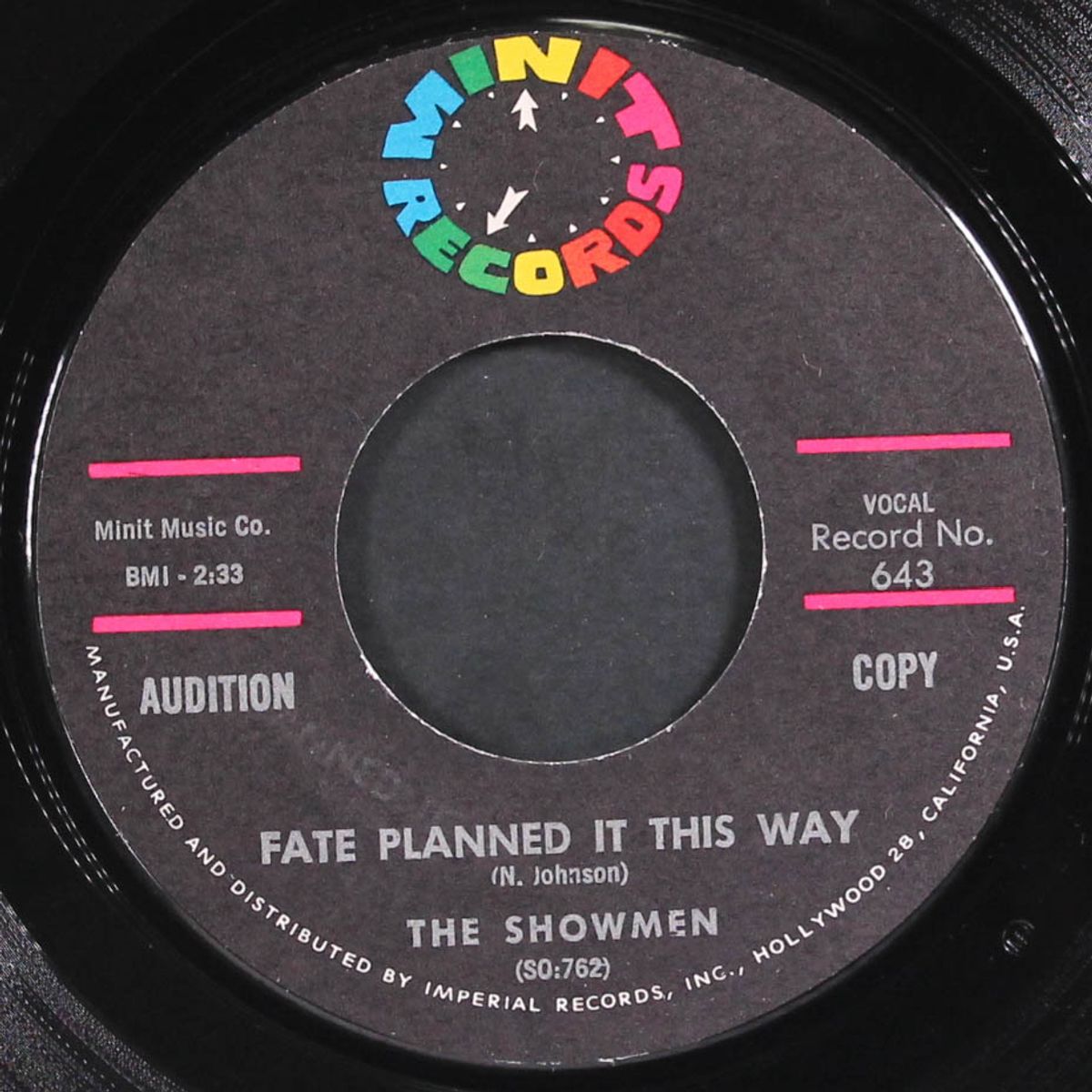 the wrong girl / fate planned it this way by SHOWMEN