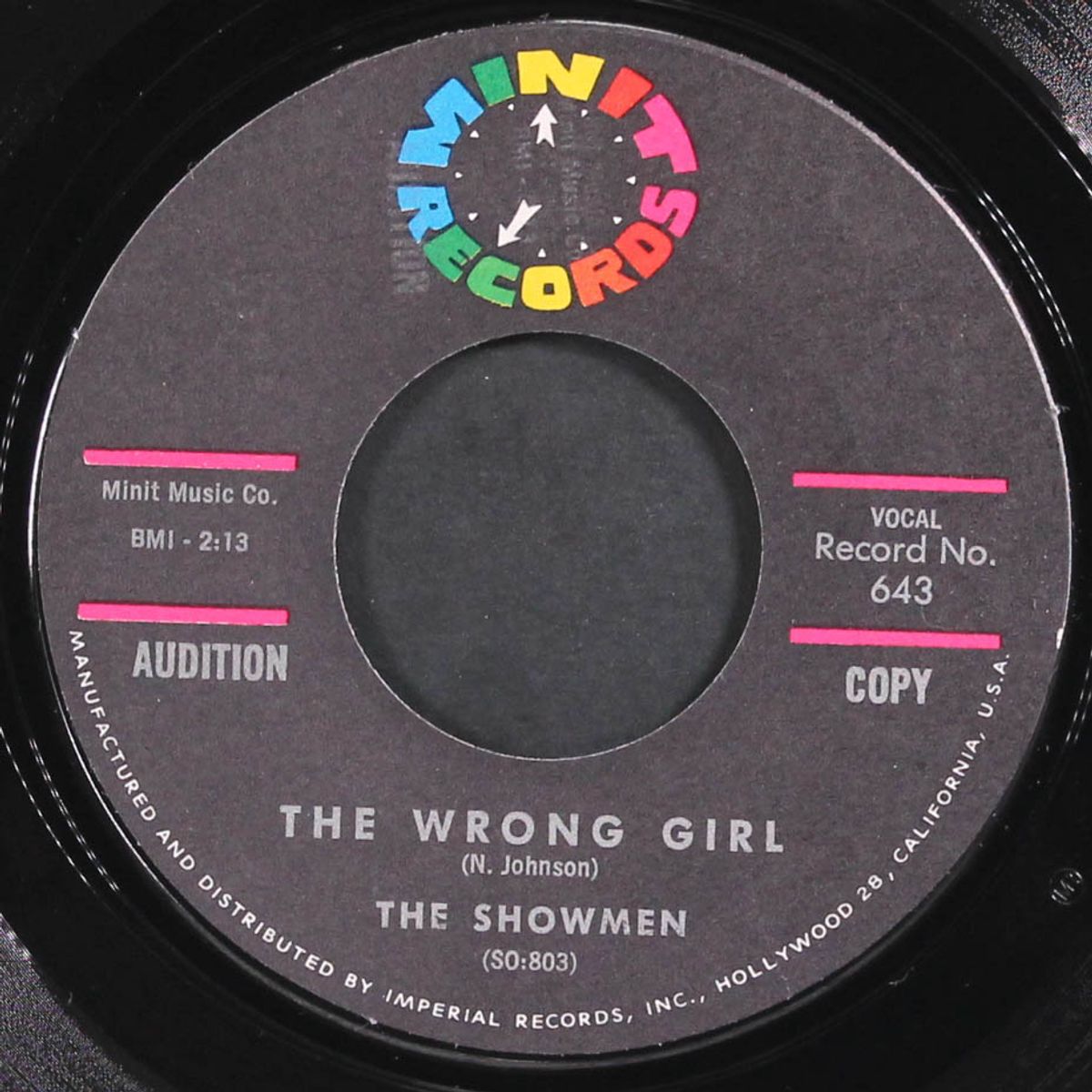 the wrong girl / fate planned it this way by SHOWMEN
