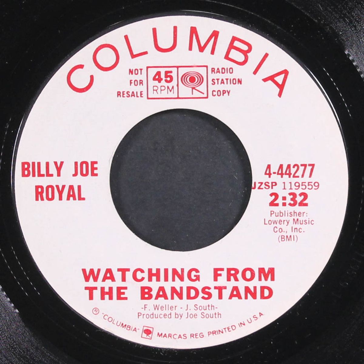 hush / watching from the bandstand by BILLY JOE ROYAL