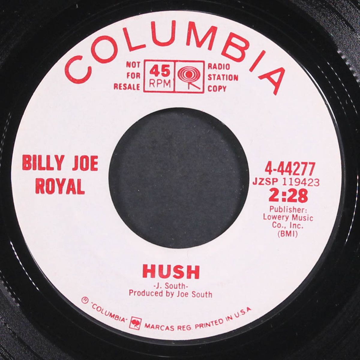 hush / watching from the bandstand by BILLY JOE ROYAL