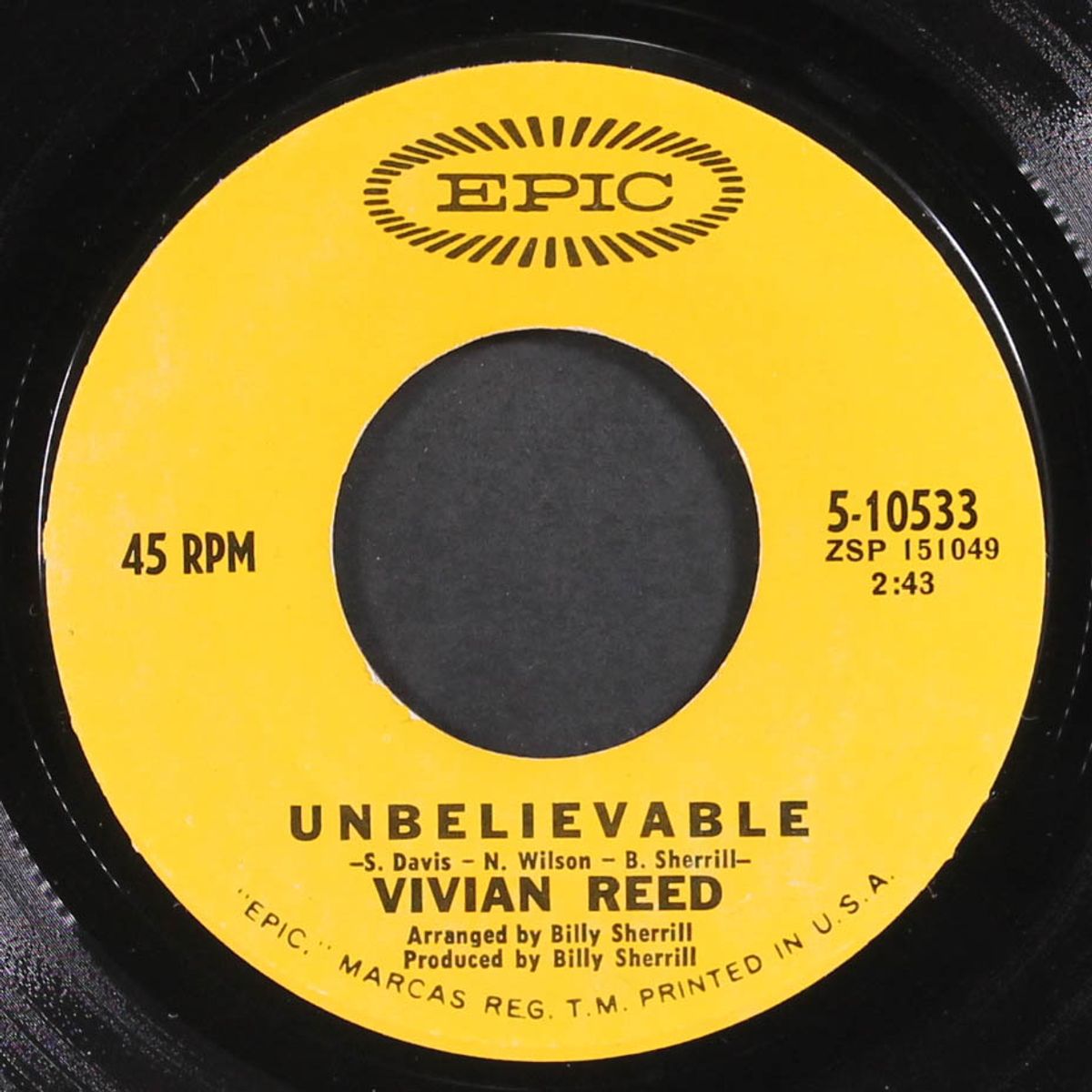 then i'll be over you / unbelievable by VIVIAN REED