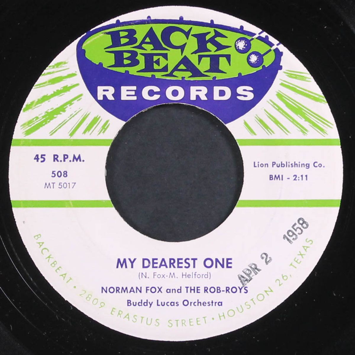 dance girl, dance / my dearest one by NORMAN FOX & ROB ROYS