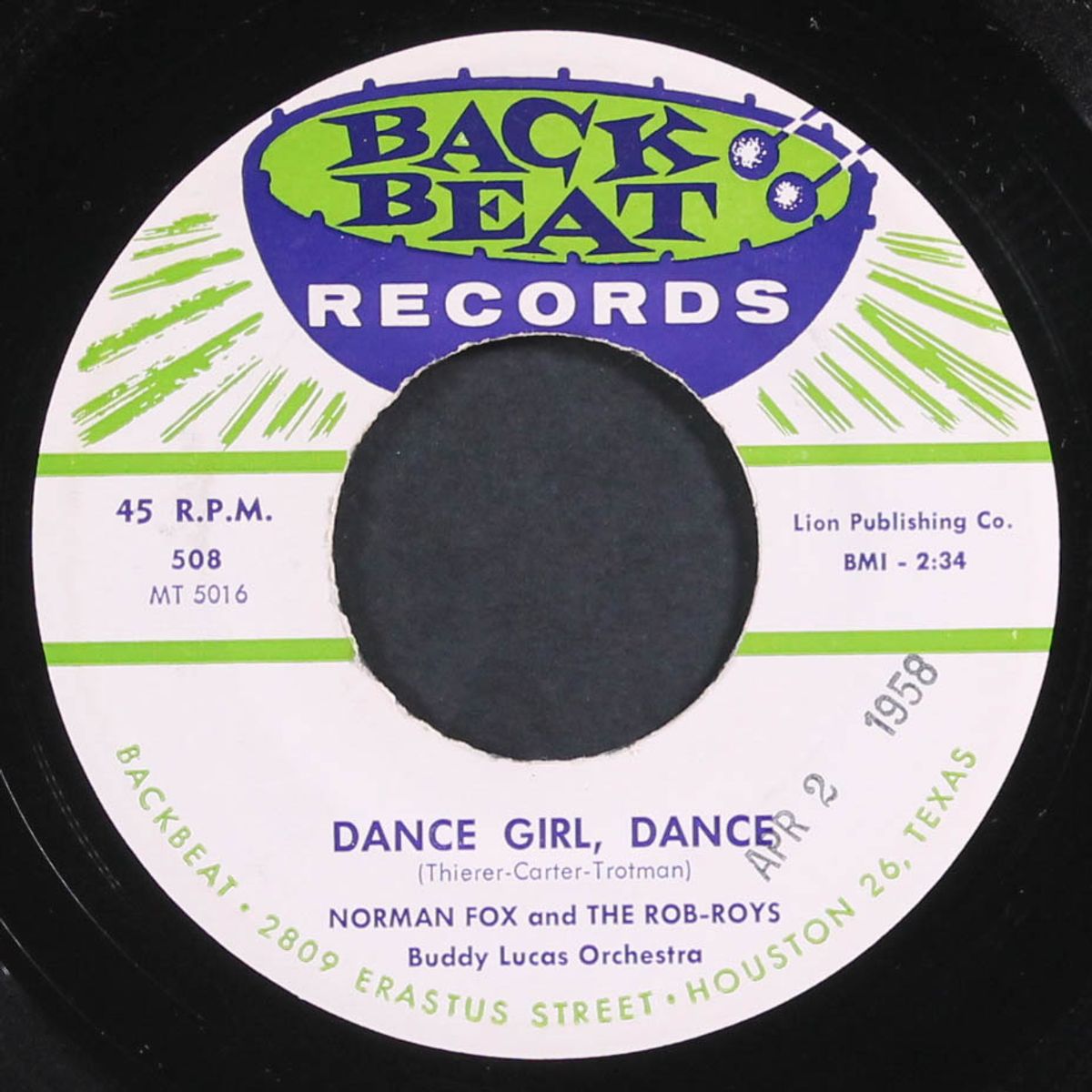 dance girl, dance / my dearest one by NORMAN FOX & ROB ROYS