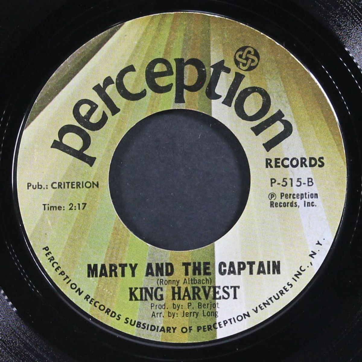 dancing in the moonlight / marty and the captain by KING HARVEST