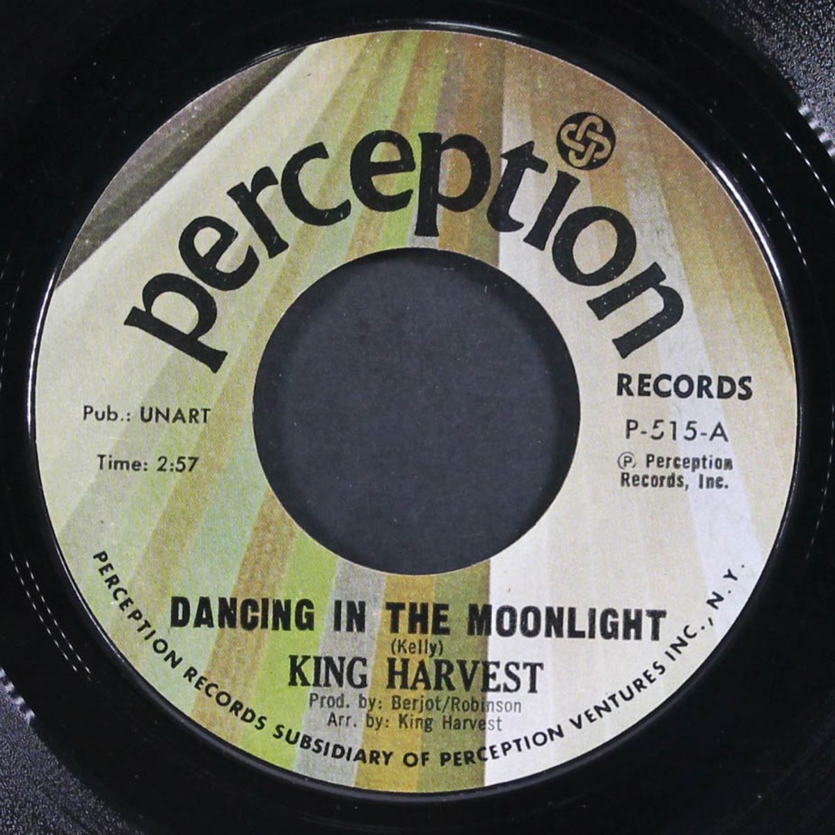 dancing in the moonlight / marty and the captain by KING HARVEST