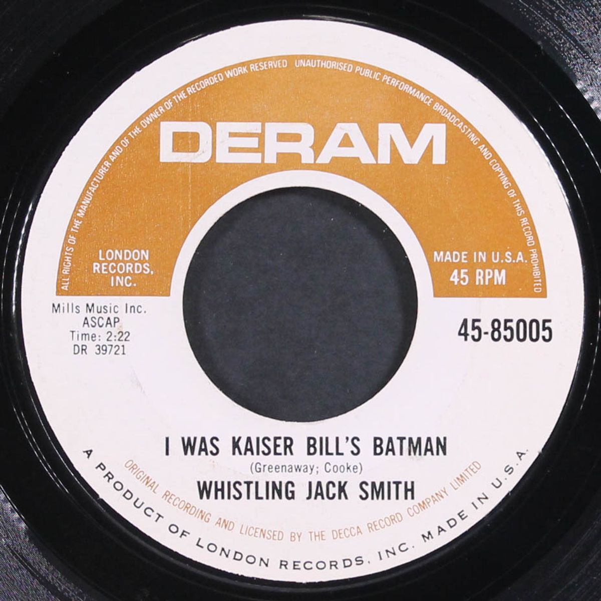 i was kaiser bill's batman by WHISTLING JACK SMITH