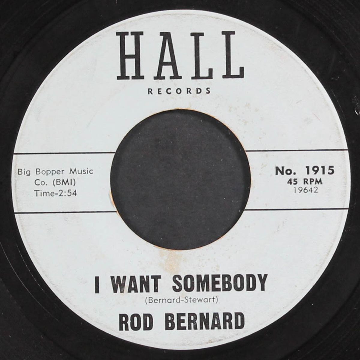 forgive / i want somebody by ROD BERNARD