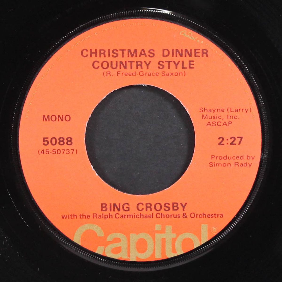 christmas dinner country style / do you hear what i hear? by BING CROSBY