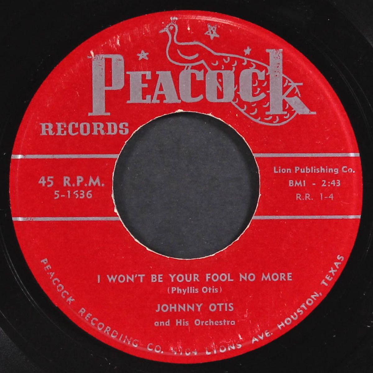 shake it / i won't be your fool no more by JOHNNY OTIS