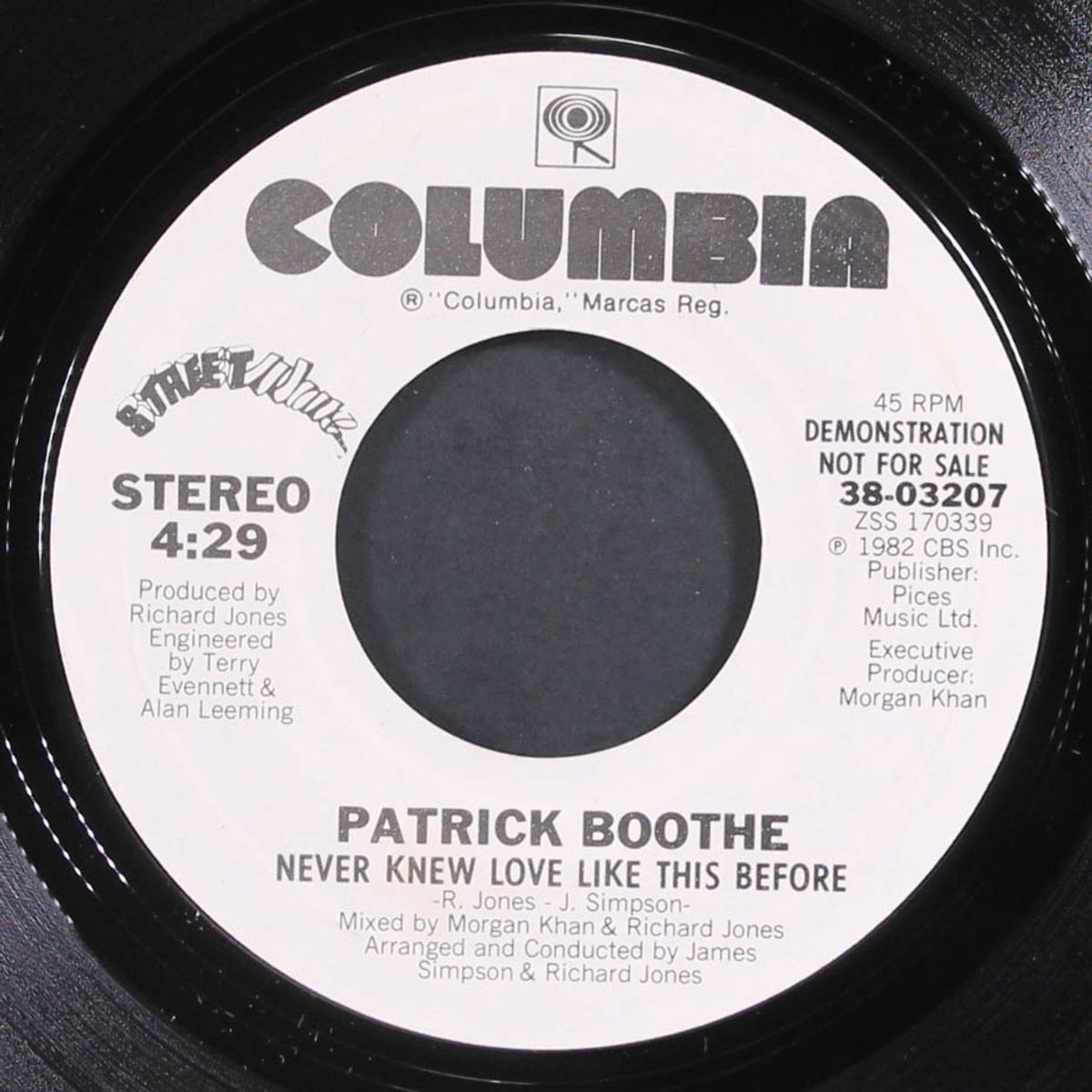 never knew love like this before / same by PATRICK BOOTHE