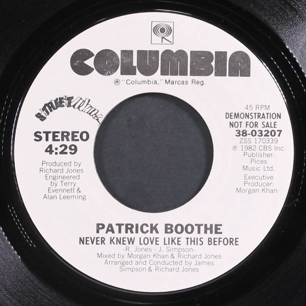 never knew love like this before / same by PATRICK BOOTHE