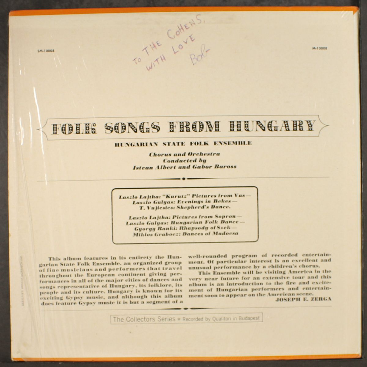 folk songs from hungary by HUNGARIAN STATE FOLK ENSEMBLE