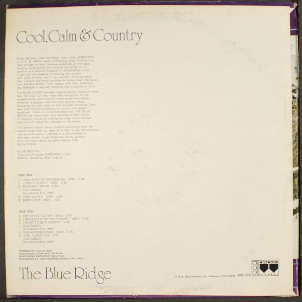 cool, calm & country by BLUE RIDGE