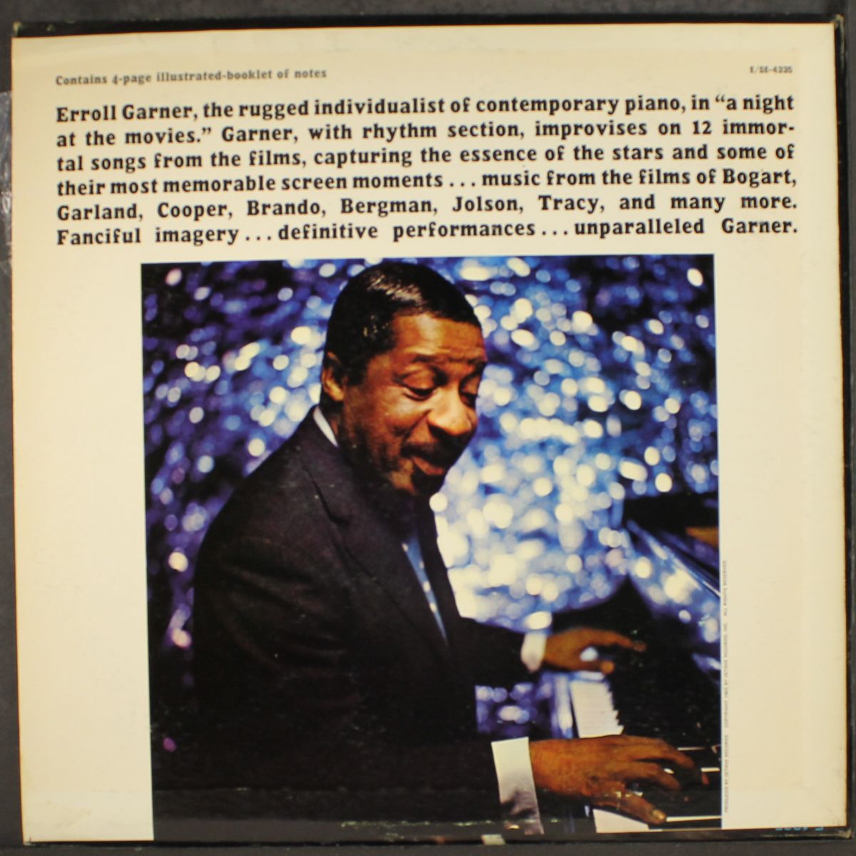 a night at the movies by ERROLL GARNER