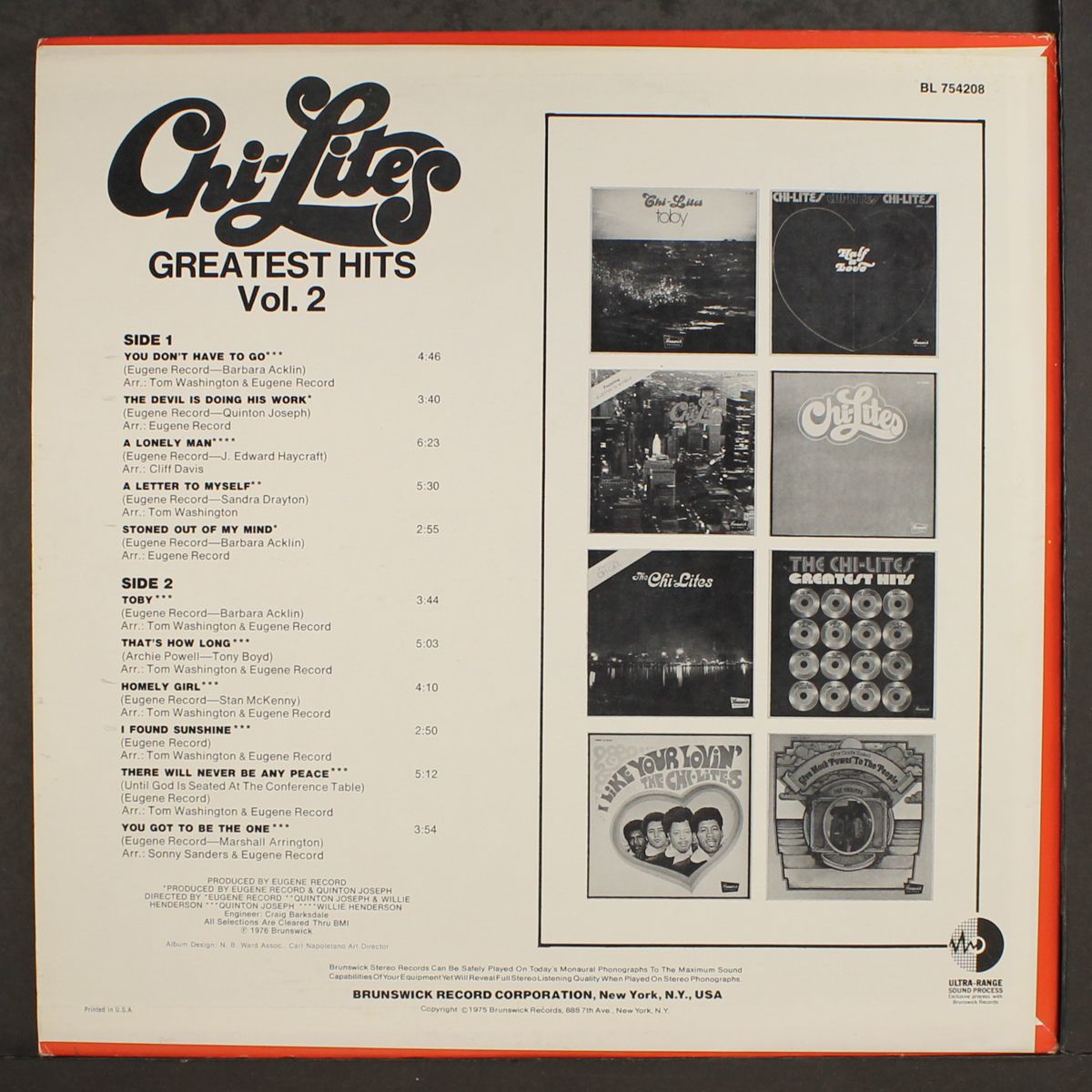 greatest hits, vol. 2 by CHI-LITES