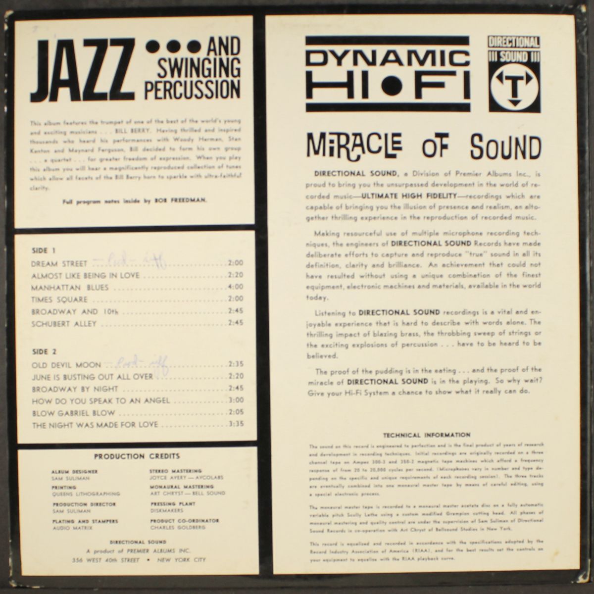 jazz & swinging percussion by BILL BERRY