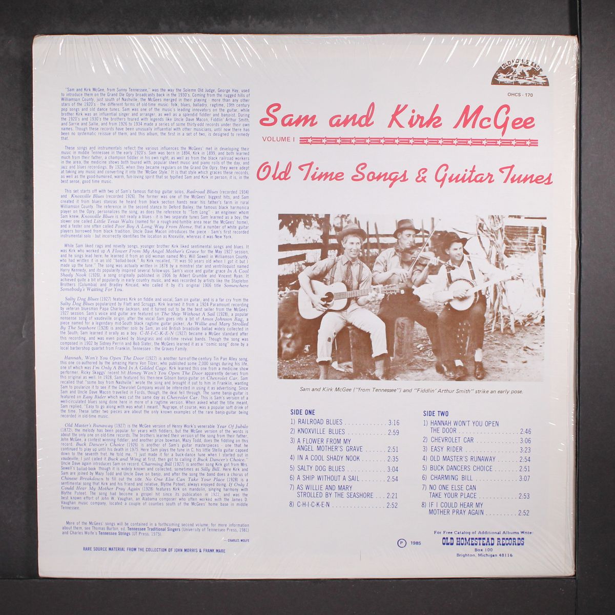 old time songs & guitar tunes, vol. 1 by SAM & KIRK MCGEE