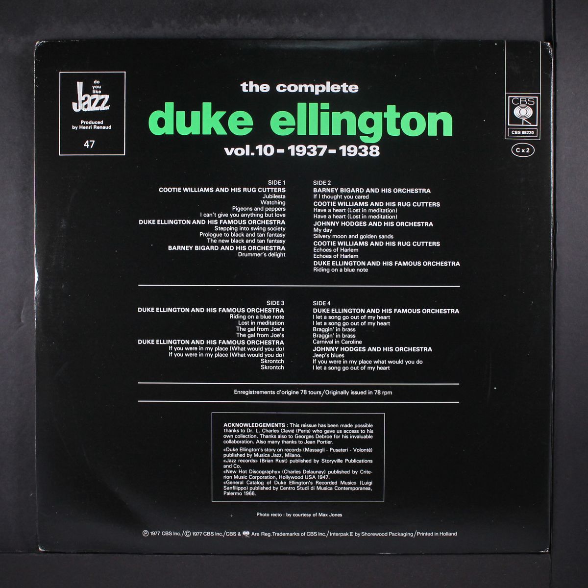 the complete, vol. 10: 1937-38 by DUKE ELLINGTON