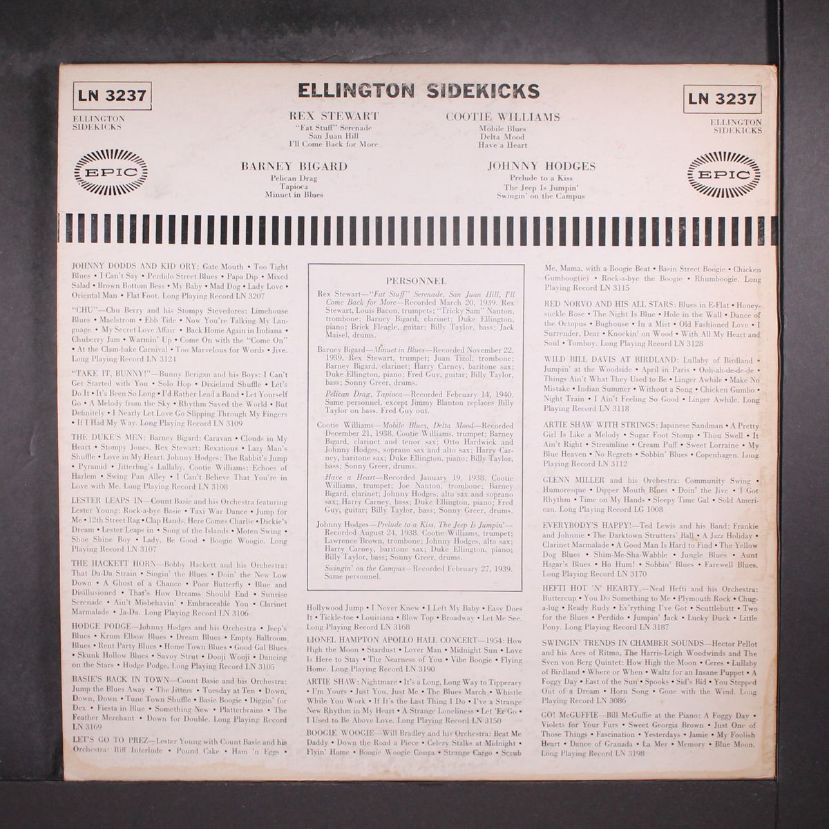 ellington sidekicks by JOHNNY HODGES & REX STEWART