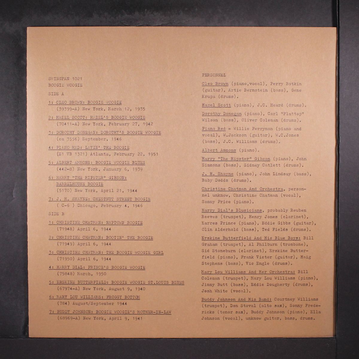 boogie woogie with by VARIOUS
