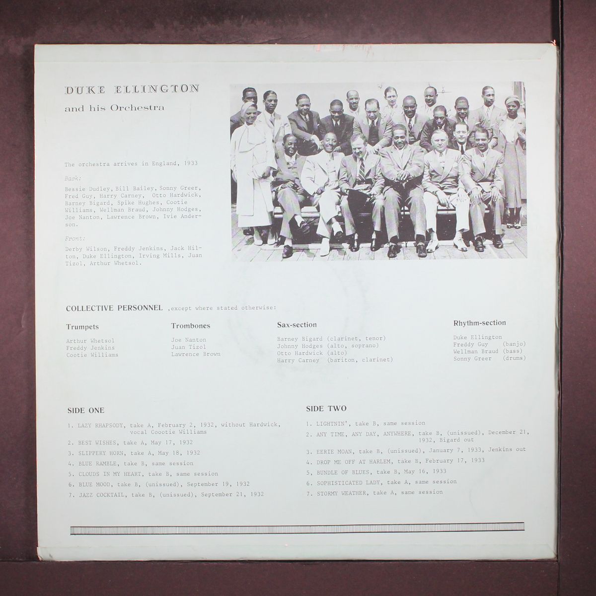 1932-1933 by DUKE ELLINGTON & HIS ORCHESTRA