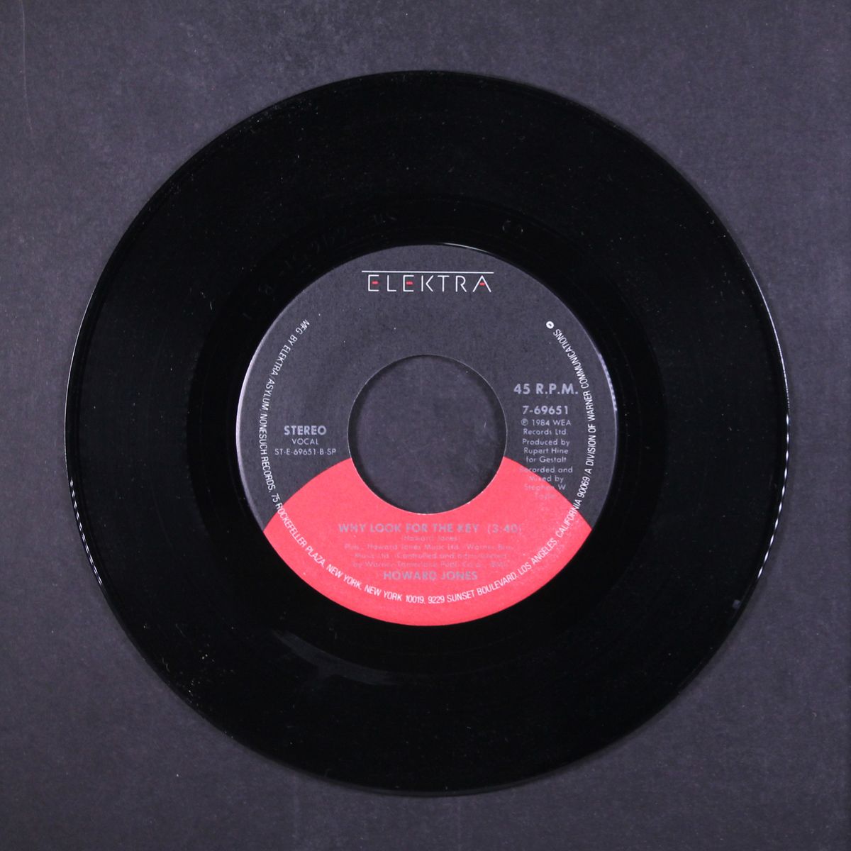 things can only get better / why look for the key by HOWARD JONES