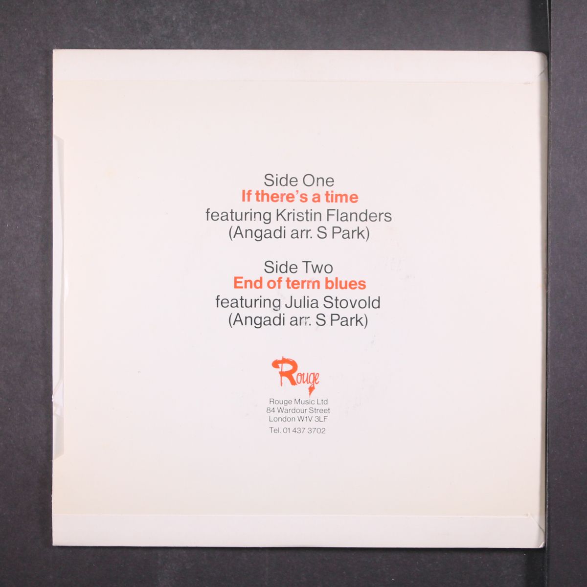if there's a time / end of term blues by KRISTIN FLANDERS / JULIA STOVOLD