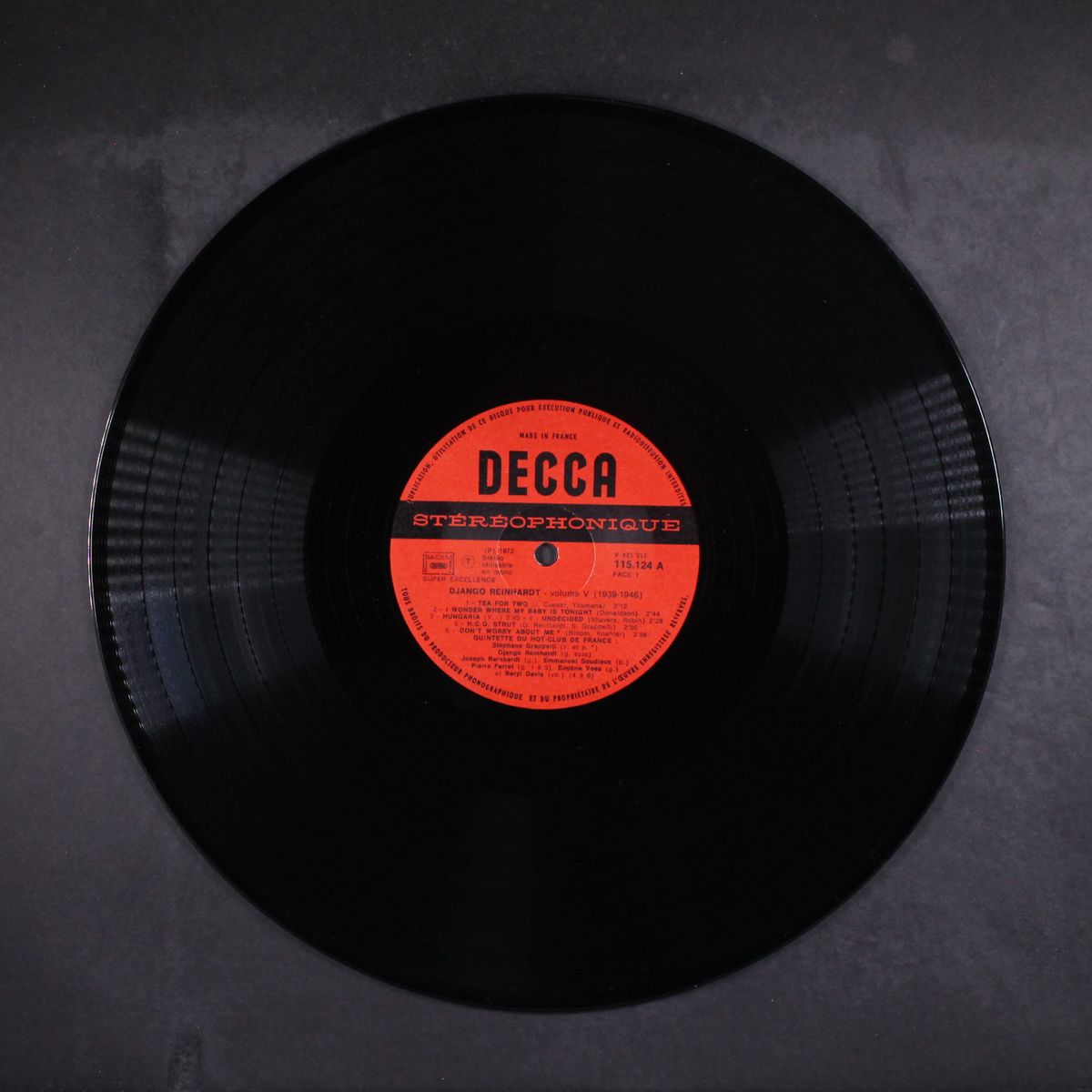 intégrale 1935-1946 volumes i à v by DJANGO REINHARDT