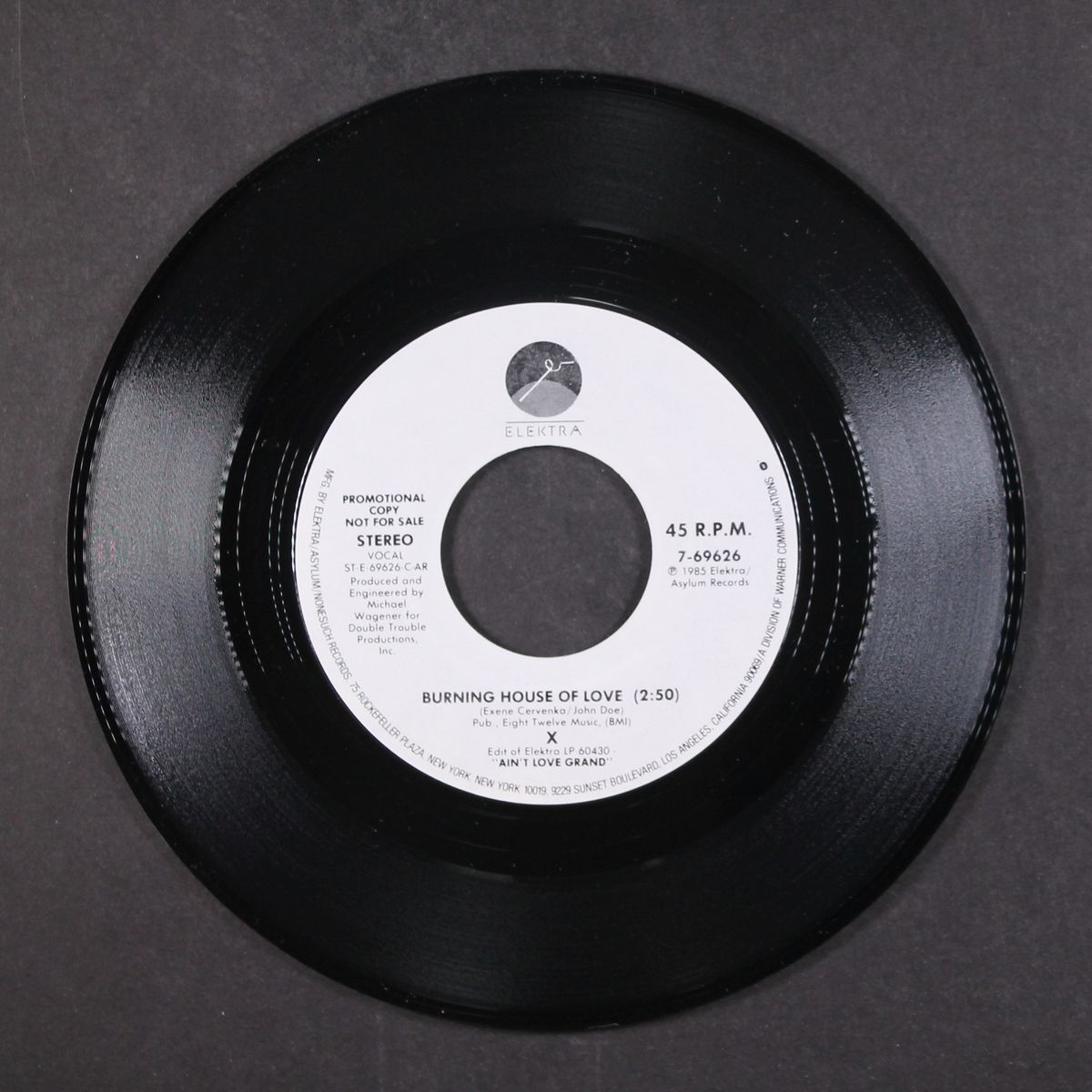 burning house of love / same by X
