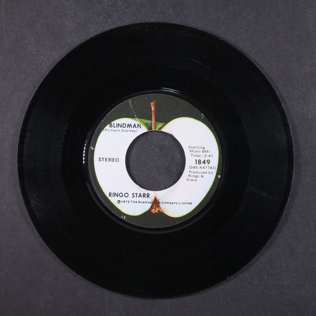 back off boogaloo / blindman by RINGO STARR