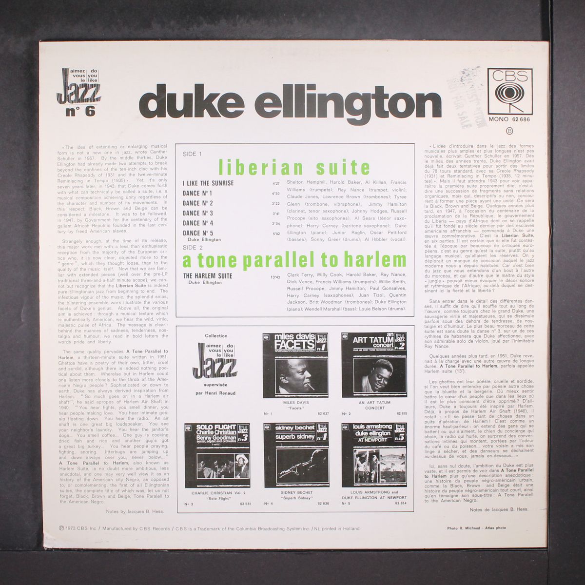 liberian suite / a tone parallel to harlem by DUKE ELLINGTON