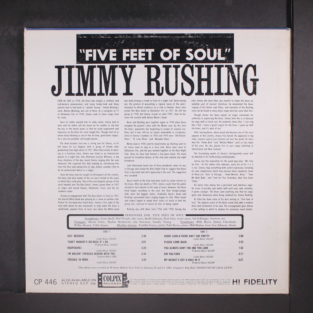 five feet of soul by JIMMY RUSHING