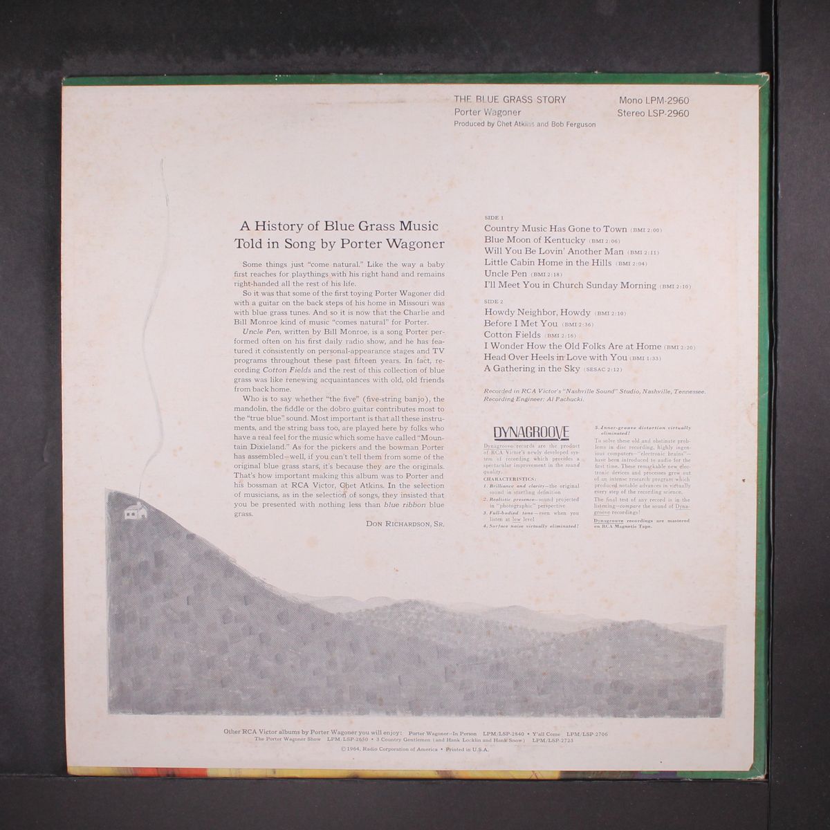 the blue grass story by PORTER WAGONER
