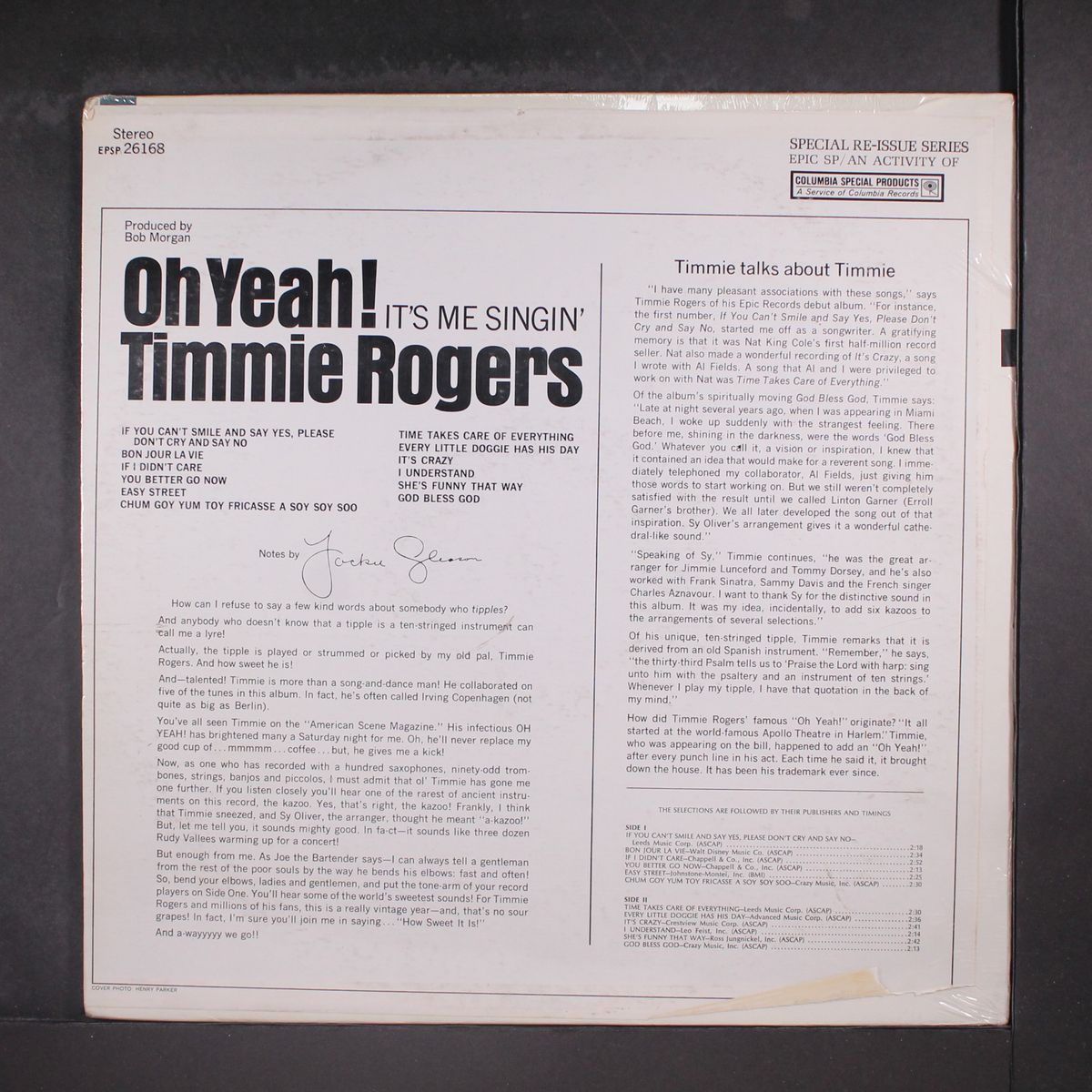 oh yeah by TIMMIE ROGERS