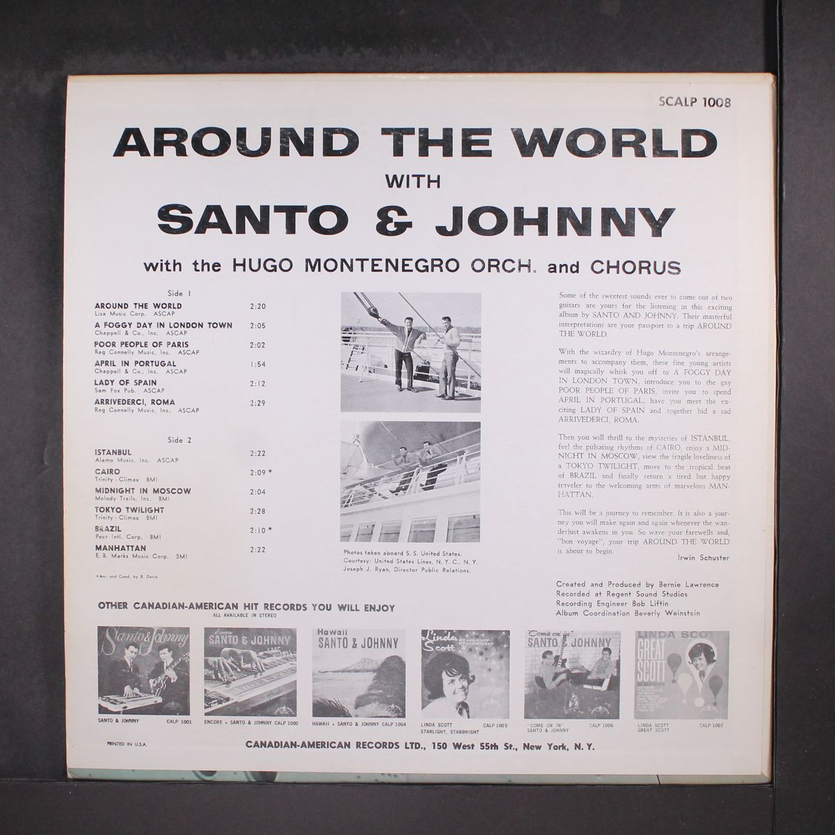 around the world by SANTO & JOHNNY