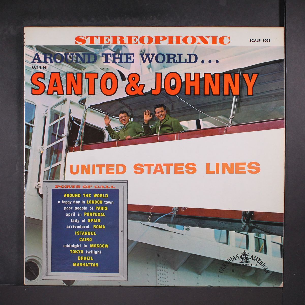 around the world by SANTO & JOHNNY