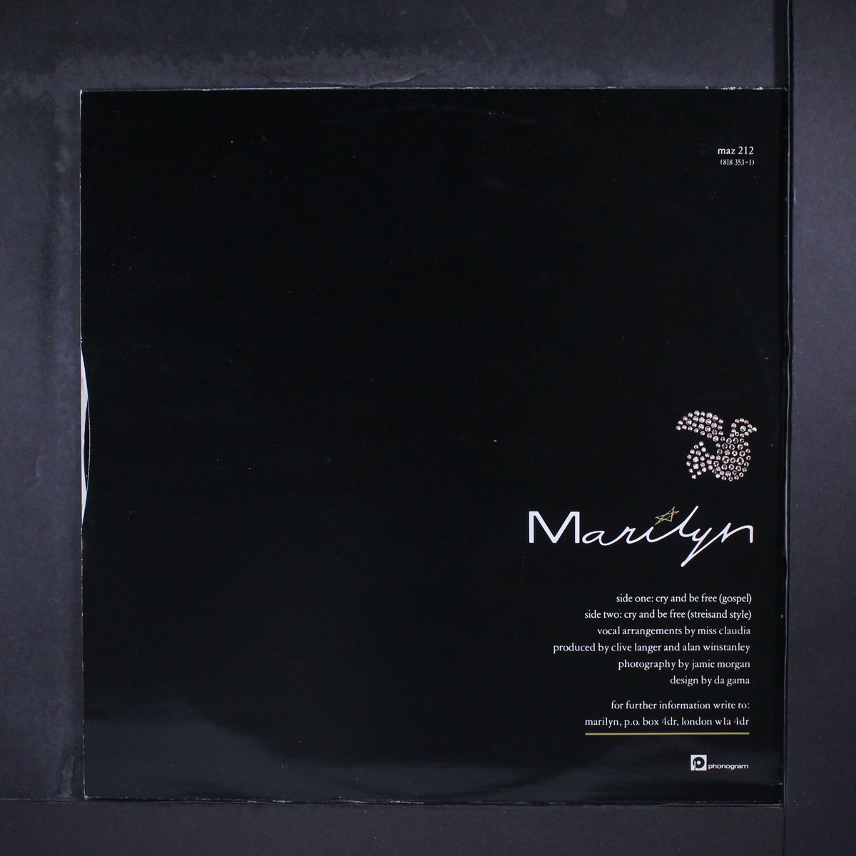 cry and be free by MARILYN