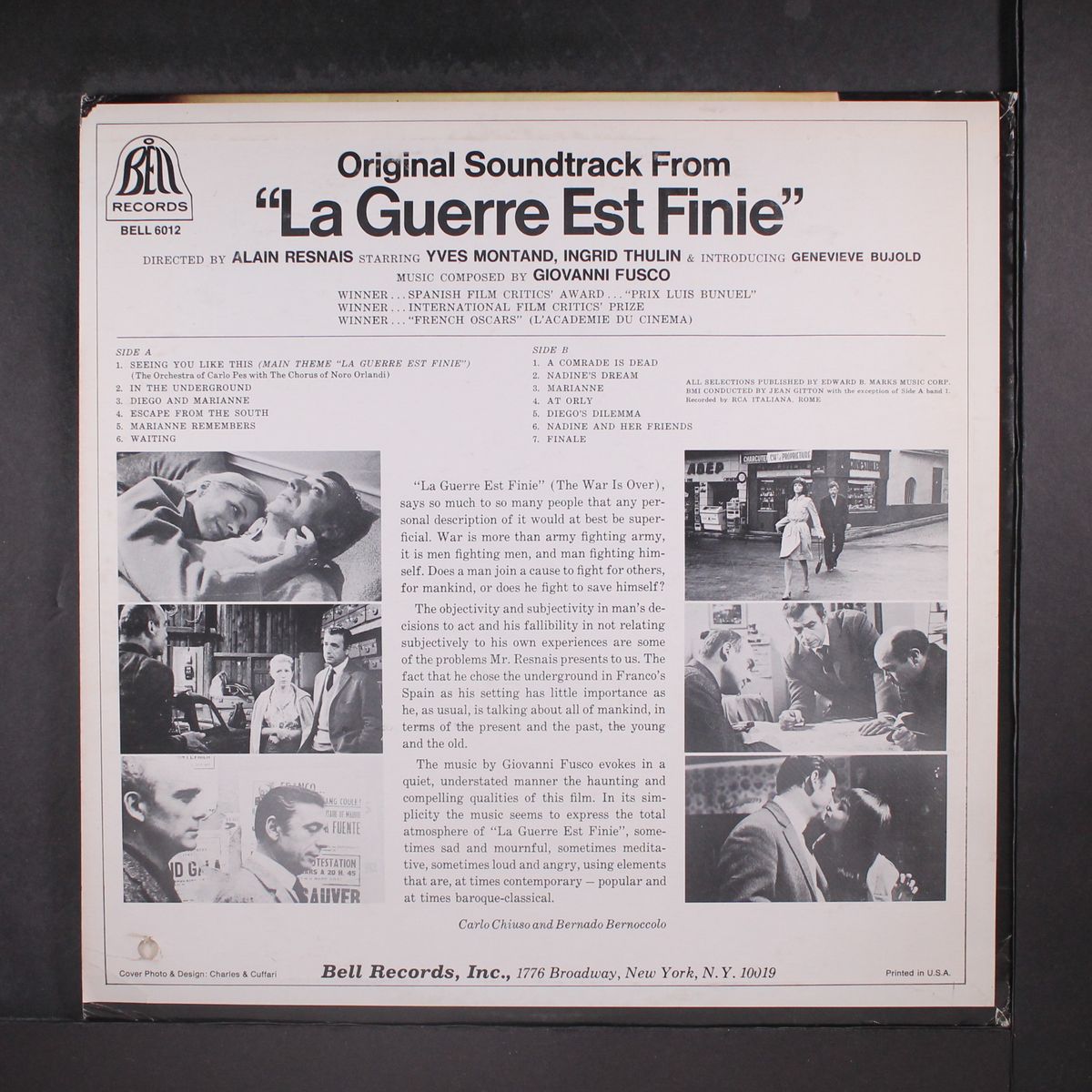 la guerre est finie by SOUNDTRACK