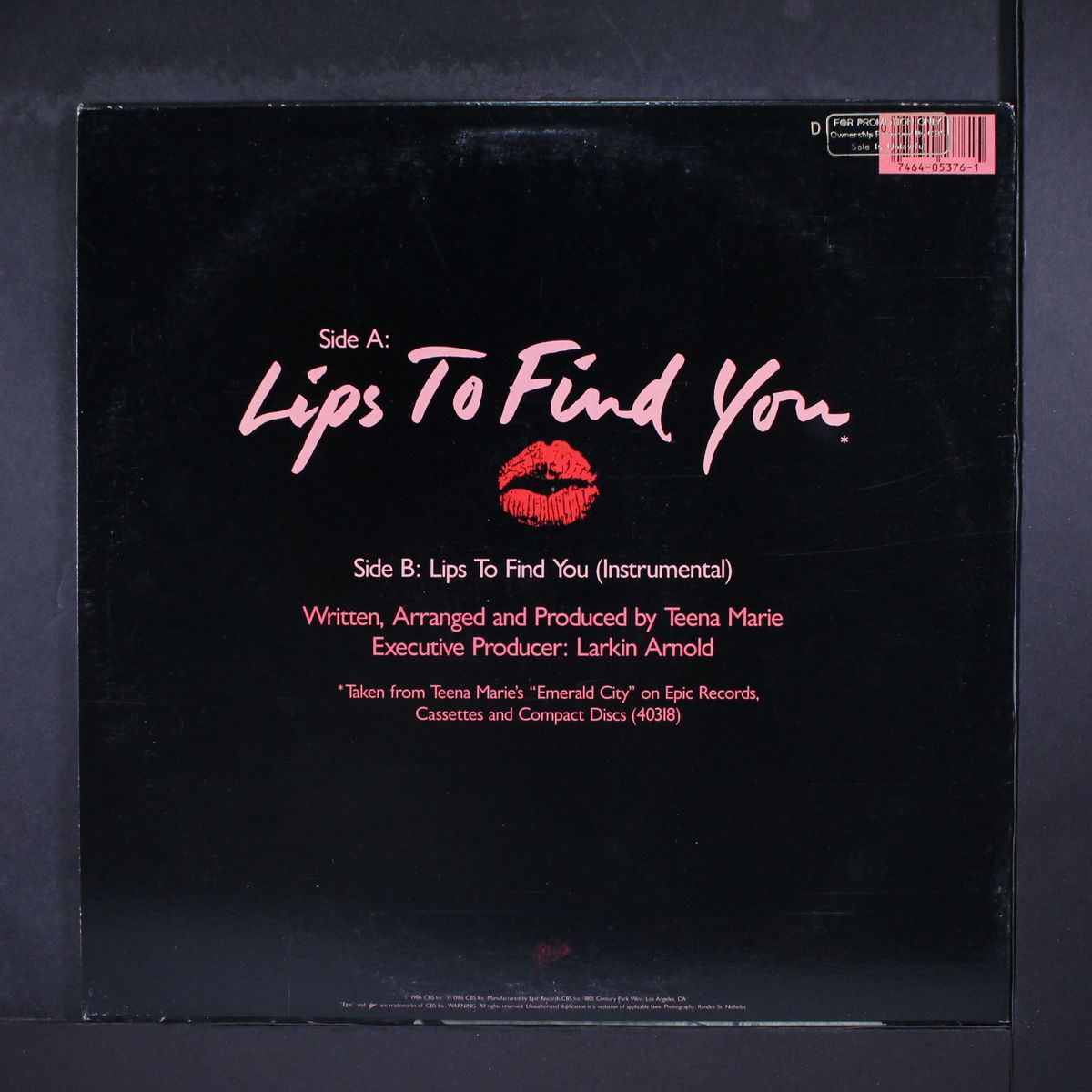 lips to find you / instro by TEENA MARIE