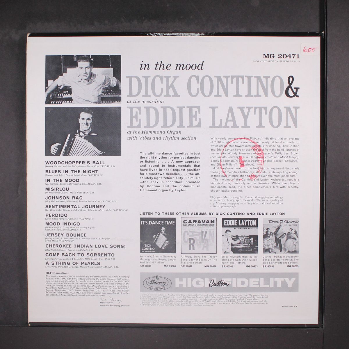in the mood by DICK CONTINO & EDDIE LAYTON