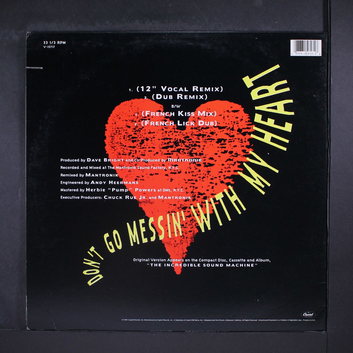 don't go messin' with my heart by MANTRONIX