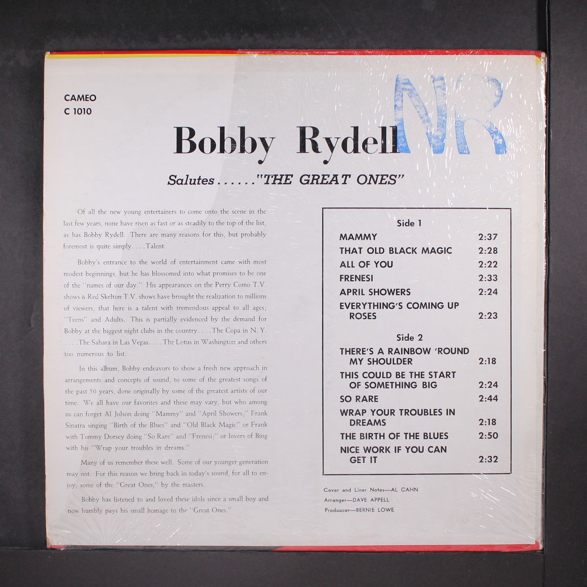 salutes the great ones by BOBBY RYDELL