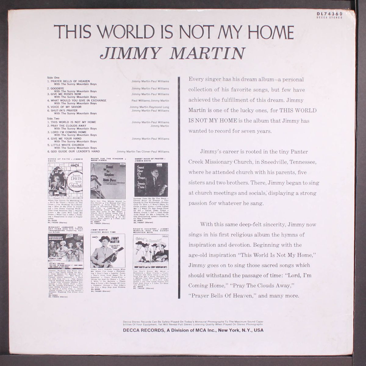this world is not my home by JIMMY MARTIN