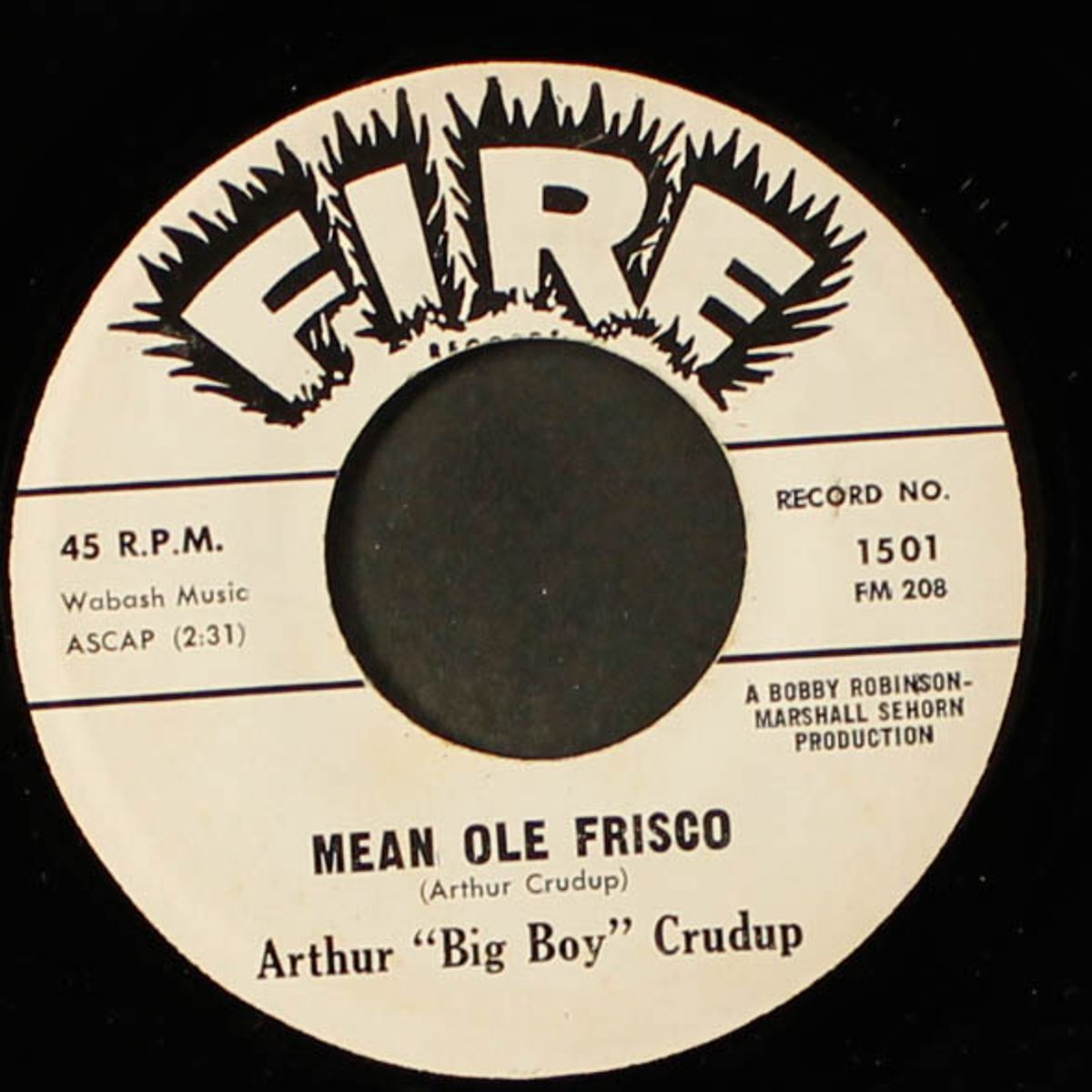 mean ole frisco / rock me, mama by ARTHUR 'BIG BOY' CRUDUP