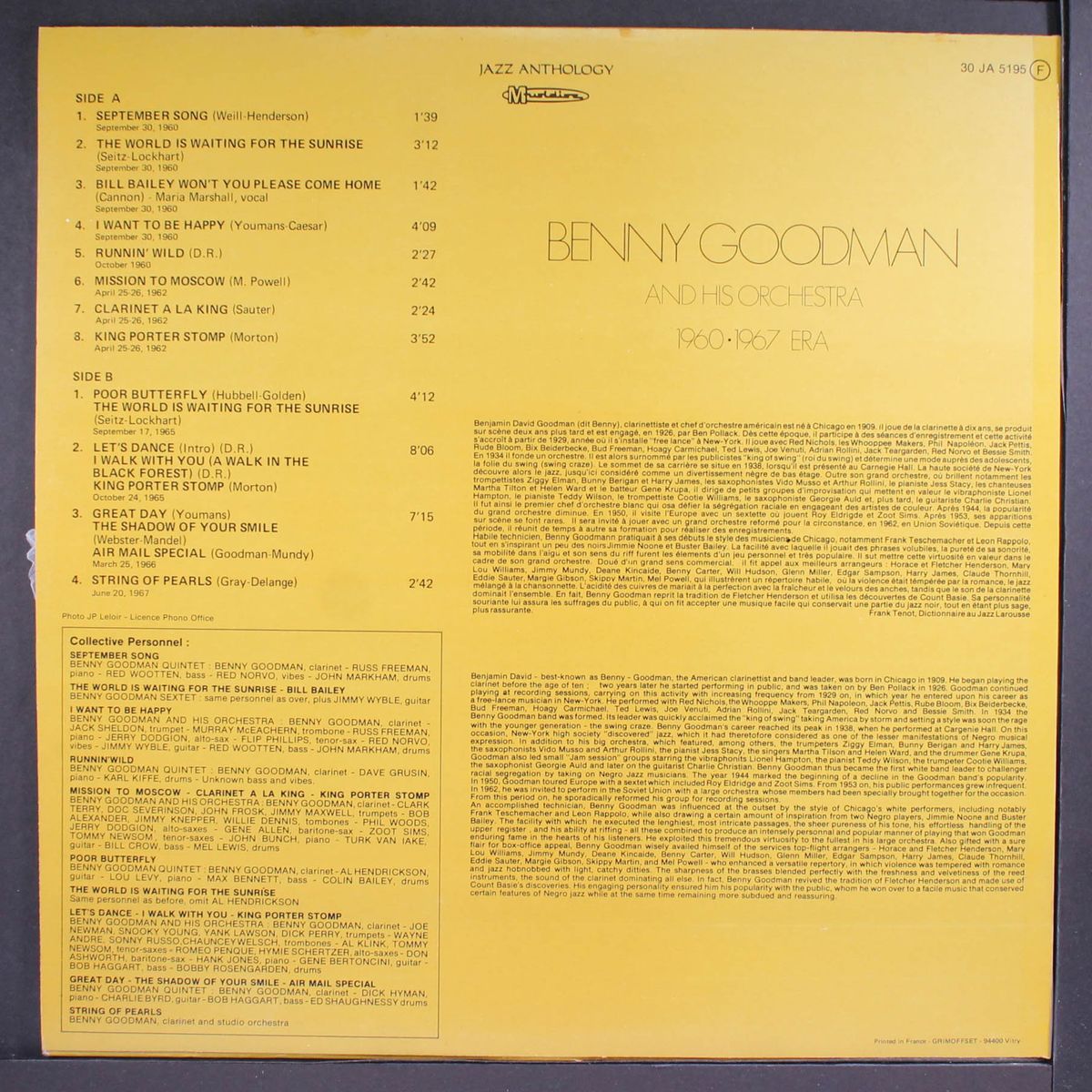 1960-1967 era by BENNY GOODMAN