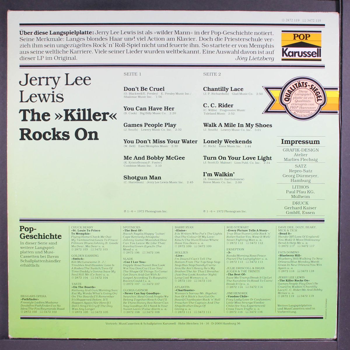 the killer rocks on by JERRY LEE LEWIS