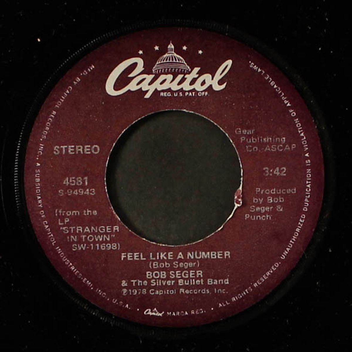 still the same / feel like a number by BOB SEGER